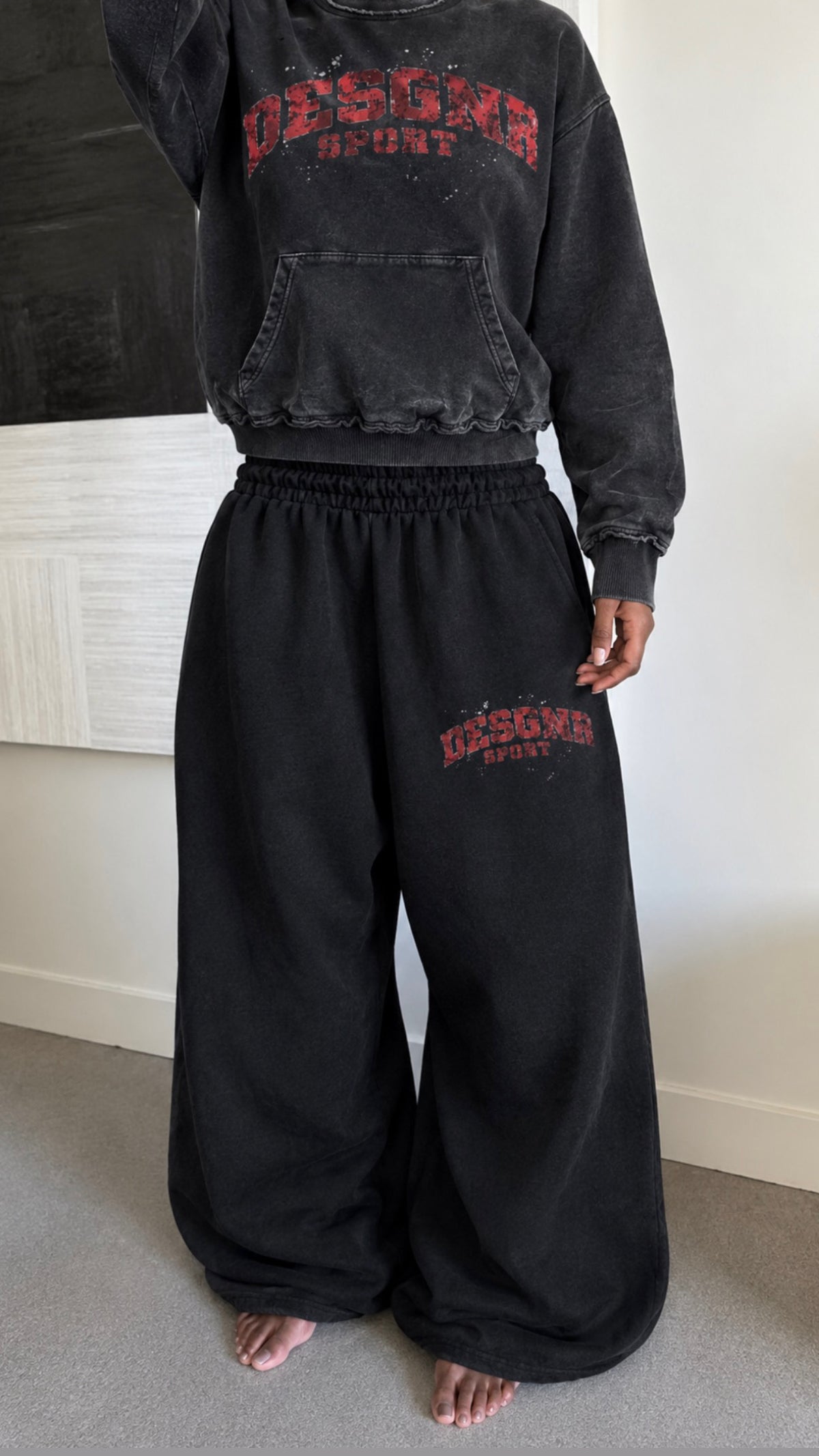 Desgnr Sports Women's Wide Leg Sweatpants