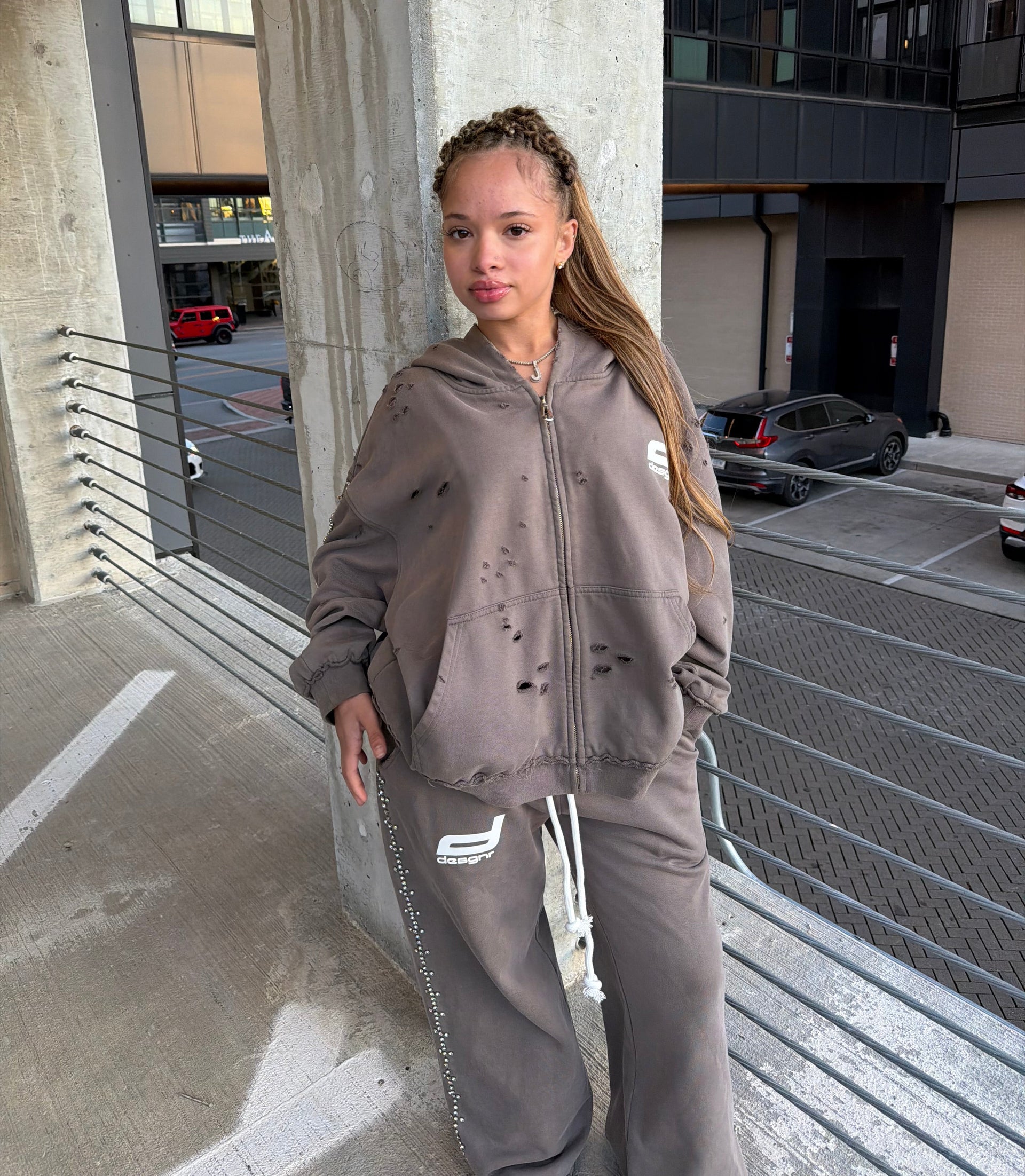 Concrete hoodie