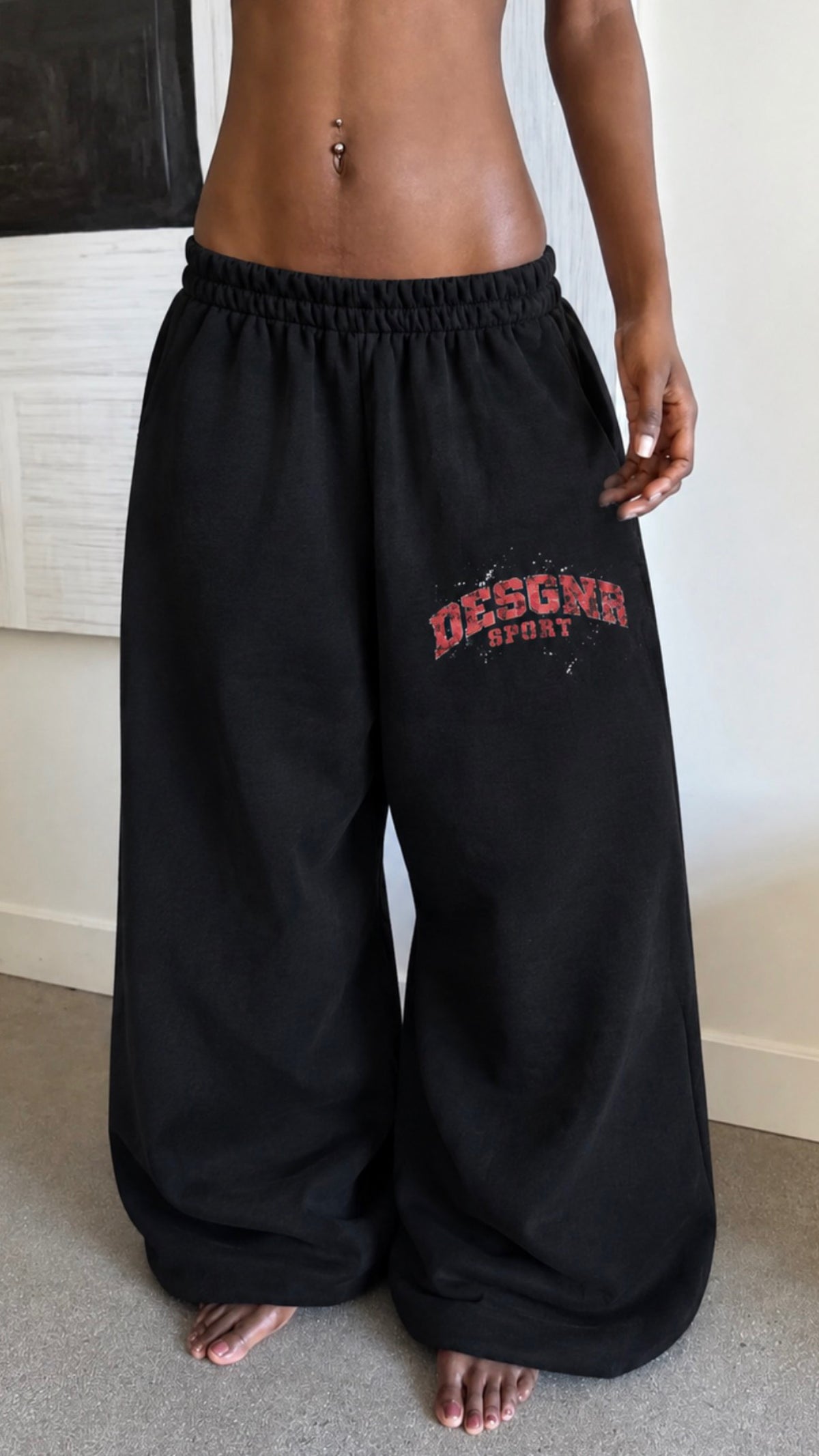 Desgnr Sports Women's Wide Leg Sweatpants