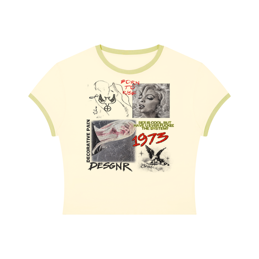 Desgnr 1973 ringer tee